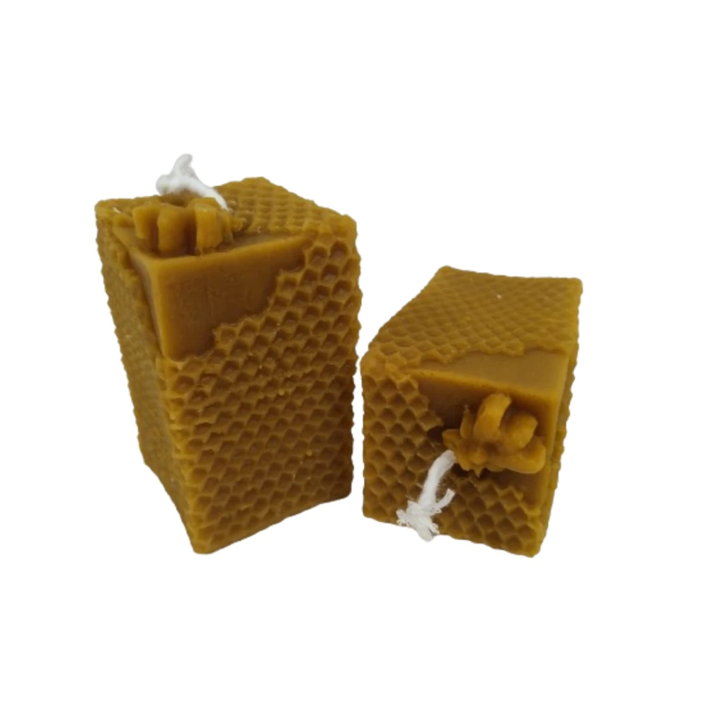 Velas de cera de abeja Cubo