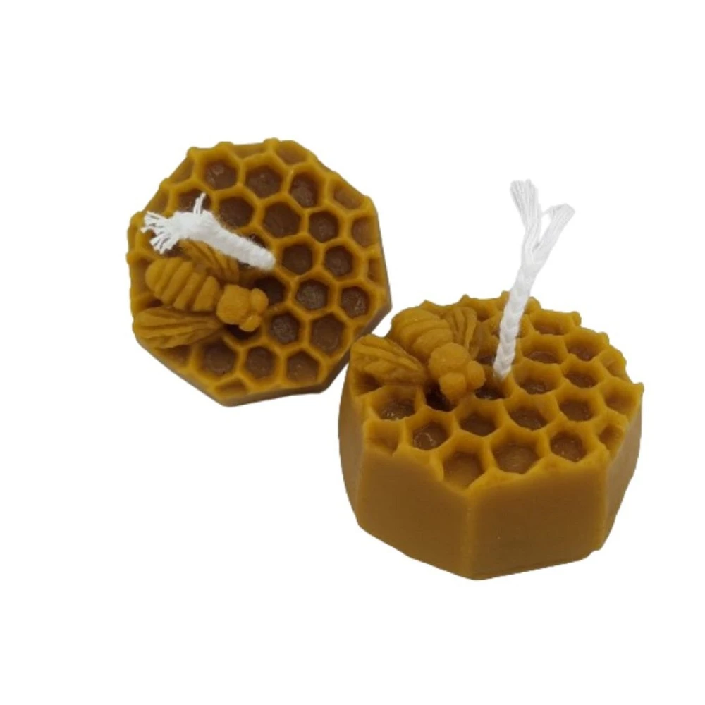 Velas de cera de abeja Panal